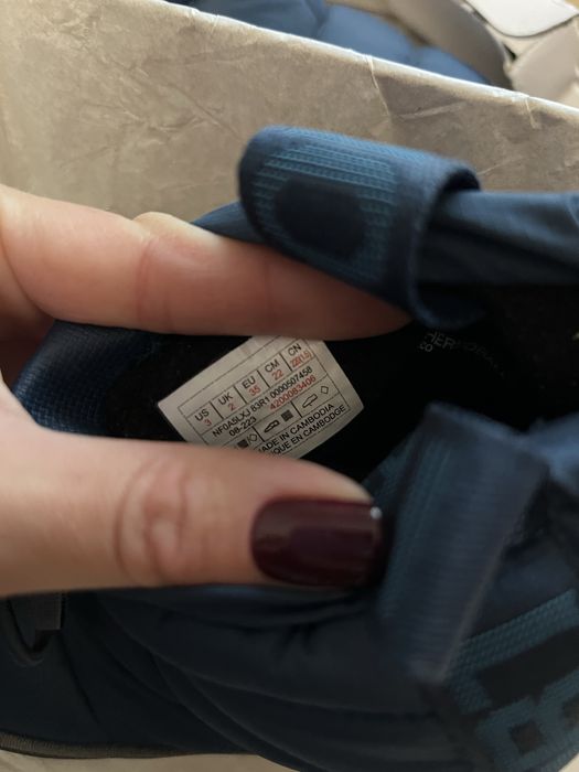 The North Face  детские зимние ботинки 35 размер 22 см