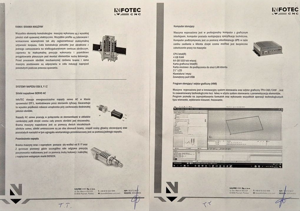 Centrum wiertarskie INFOTEC 950V