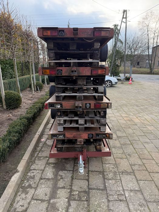 Przyczepka jednoosiowa dwukółka