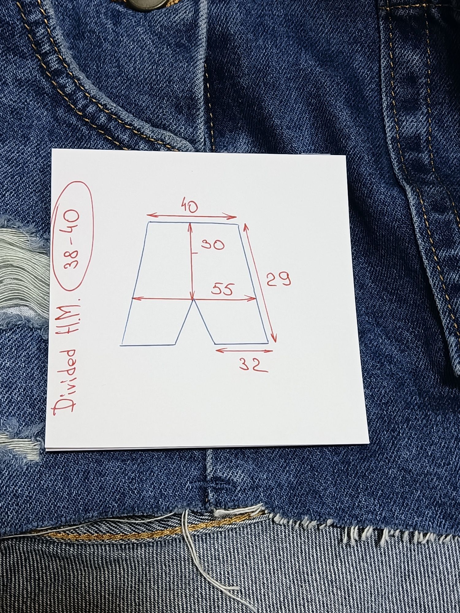Шорти джинсові, комбінезон жіночий H&М Divided розмір М 38-40