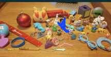 Zestaw zabawek figurki samochody auta barbie Nerf okulary Winx