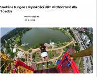 Skok bungee dla 1 osoby Chorzów, zdjecia i filmik