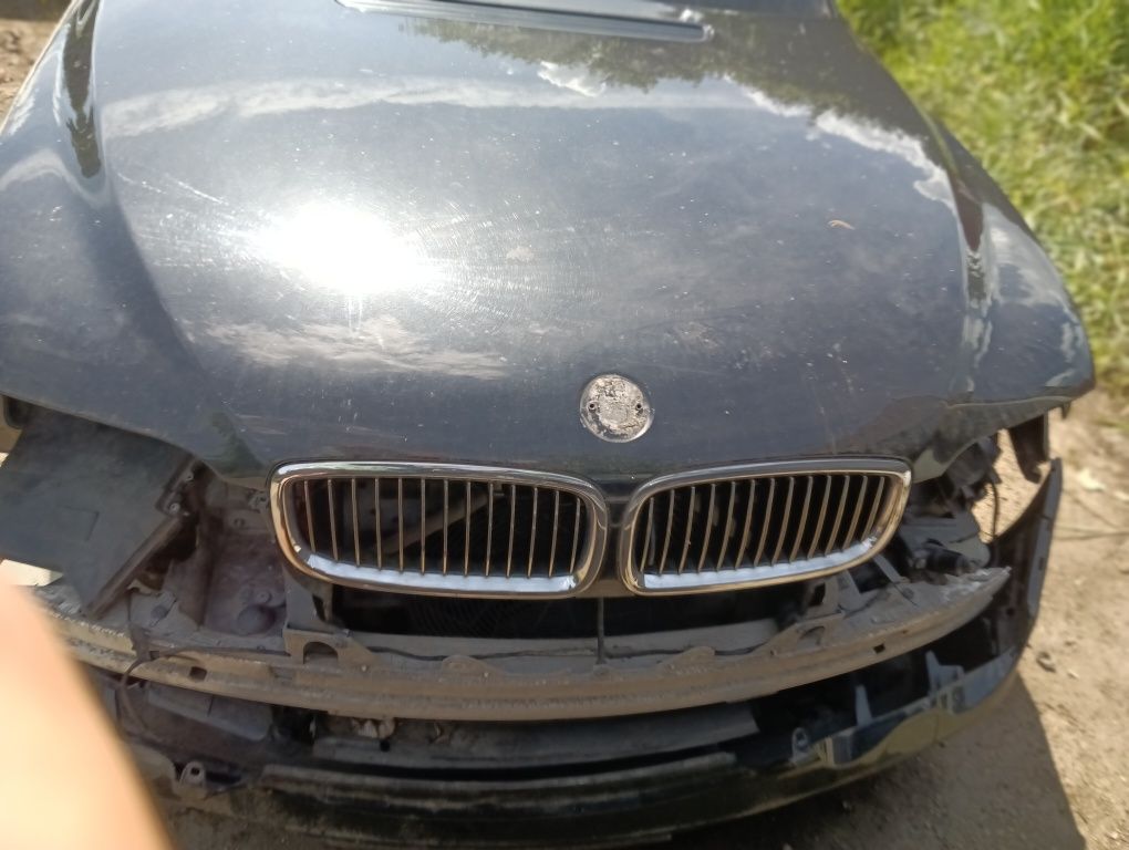 BMW E65 MASKA przód BLACK SAPPHIRE 476/9 błotnik PRAWY lewy pas belka