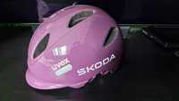 Kask rowerowy UVEX SKODA kolor śliwkowy