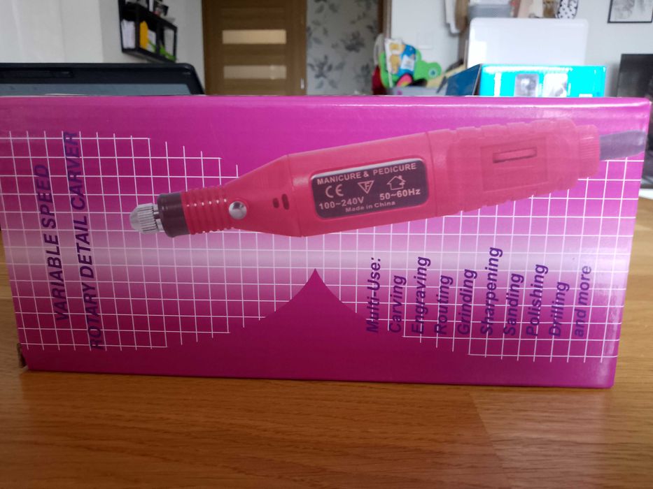 FREZARKA DO PAZNOKCI MANICURE pedicure + FREZY zestaw super sprawa kos