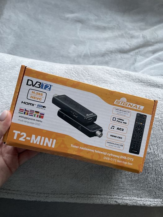 Tuner T2-MINI do naziemnej telewizji cyfrowej DVB-T/T2