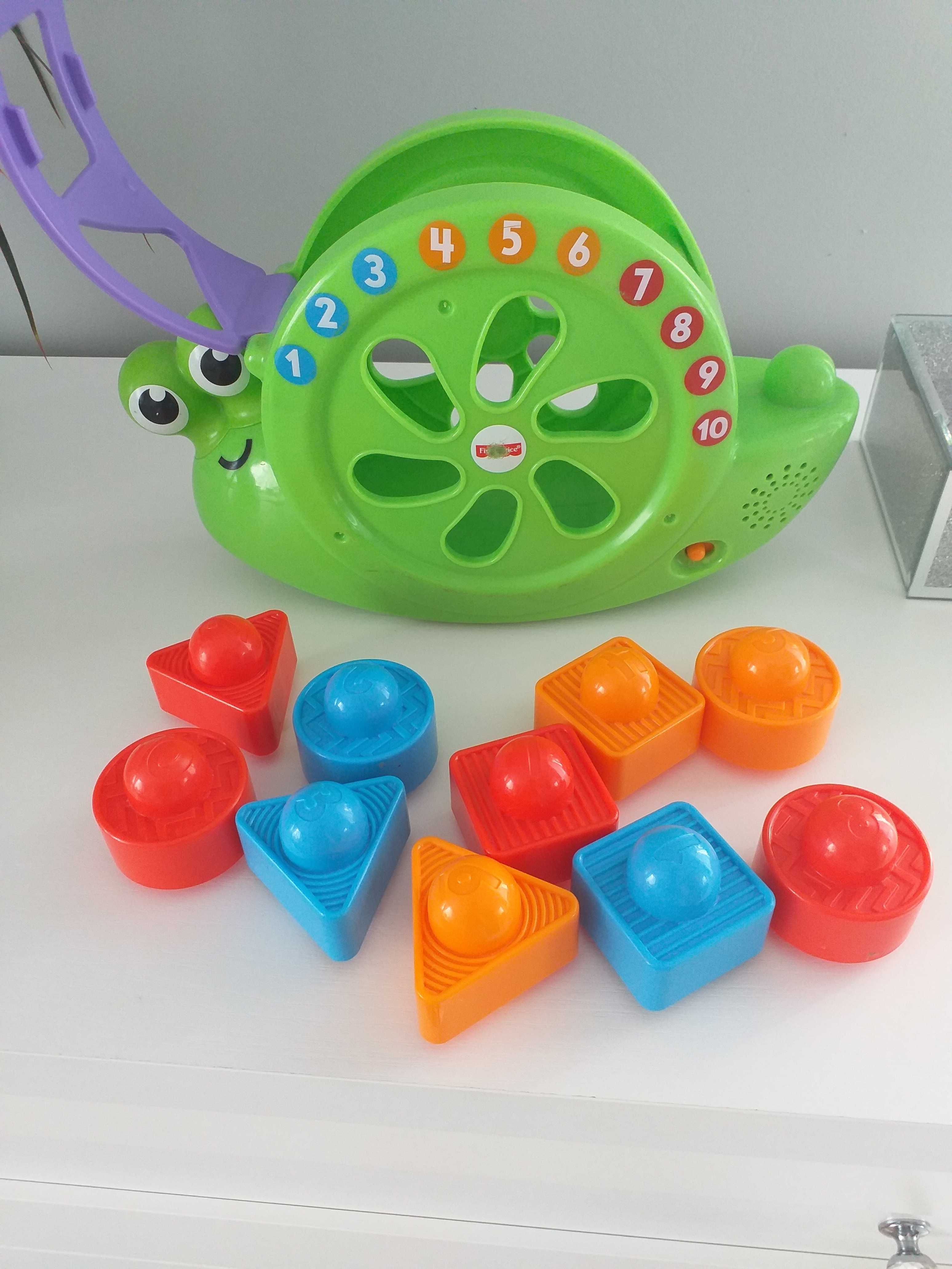 Ślimak fisher price , zabawka edukacyjna