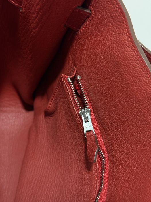 Hermes Jypsiere червона велика сумка