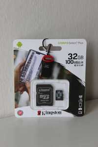 KINGSTON 32GB Karta Micro SD HC Class 10 UHS + Czytnik USB+ Adapter SD
