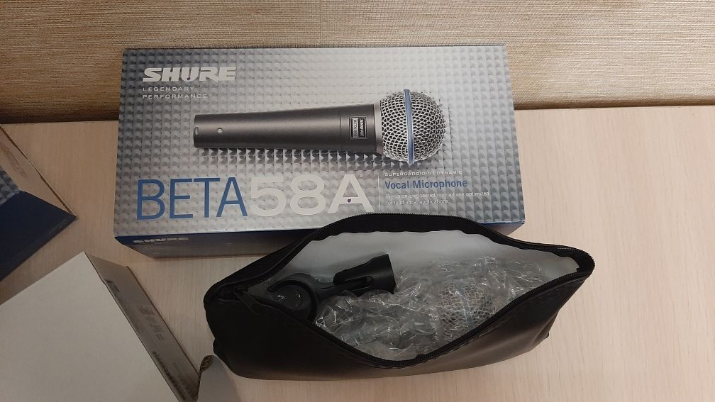 Мікрофони Shyre Beta 58a, Beta 87a. 
Shure Beta 87a