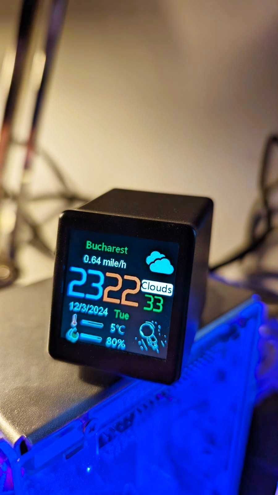 Метеостанція wi-fi Годинник Smart Weather Clock 2.0 Покращенная версія