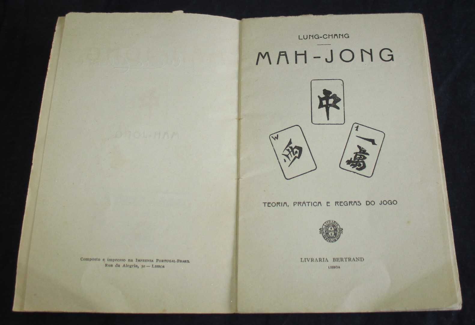 Livro Mah-Jong Teoria Prática e Regras do Jogo Lung-Chang