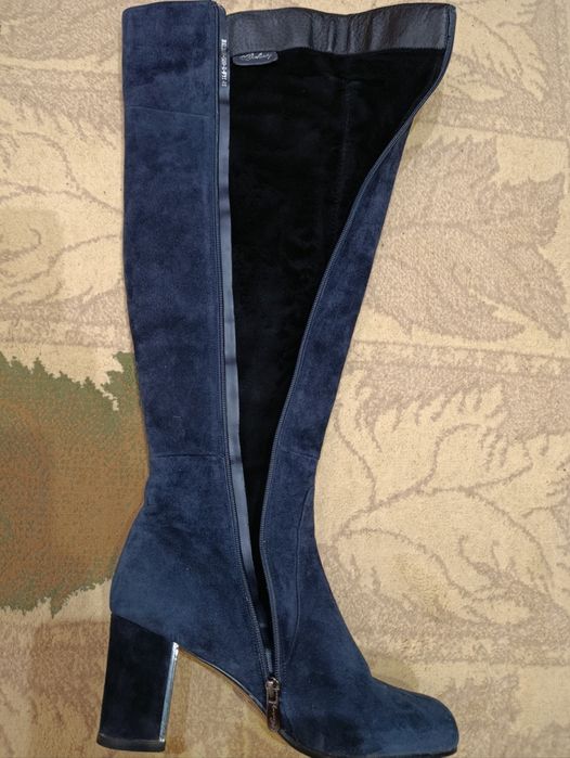 Сапоги женские , натуральная замша