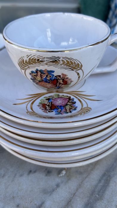 Conjunto de chá vintage