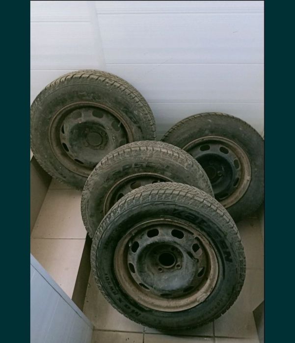 диски с резиной r14 4/108 в нормальном состоянии, резина Китай