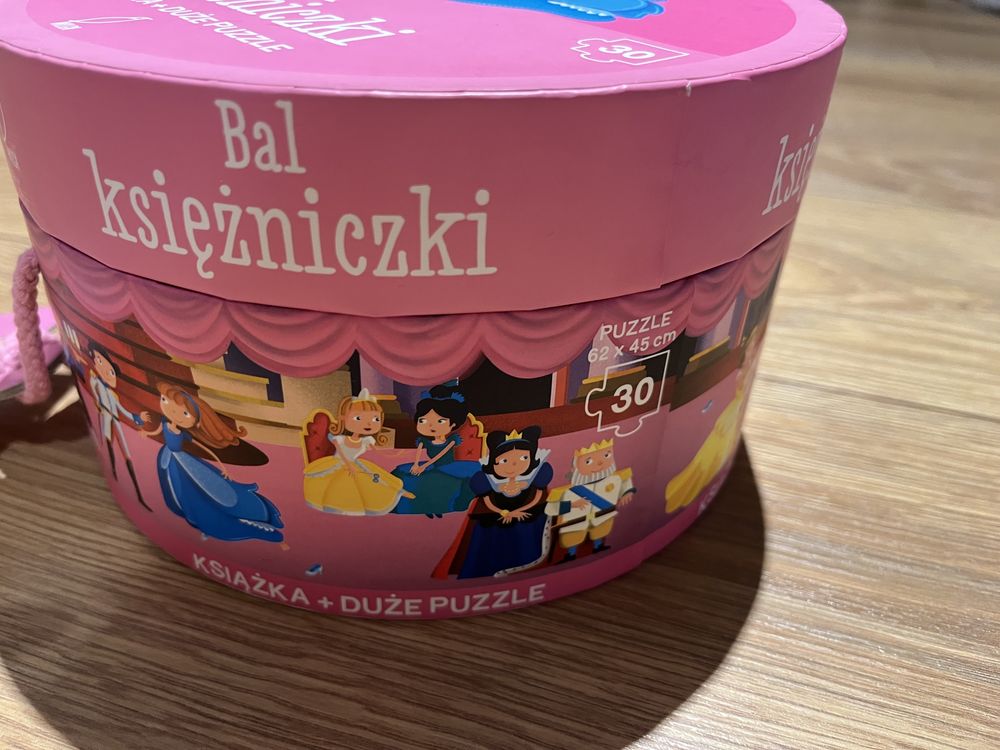 Duże puzzle, bal księżniczki