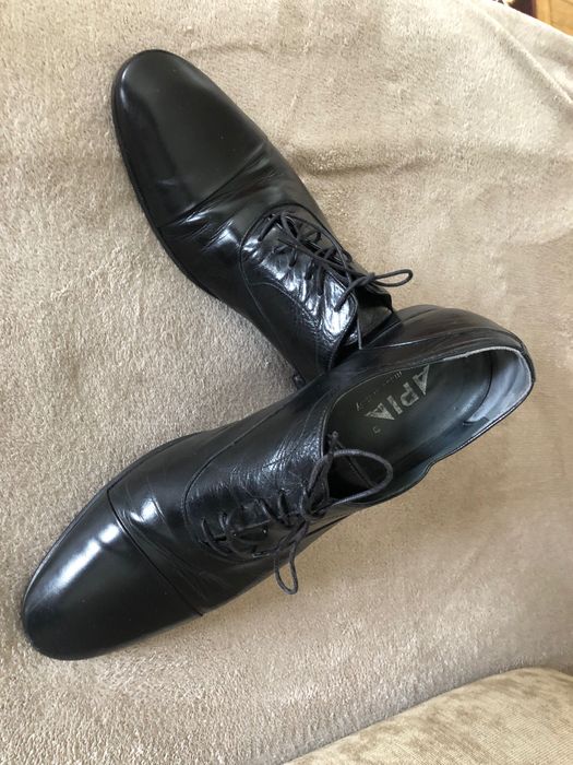 APIA eleganckie buty pantofle męskie skóra r.43