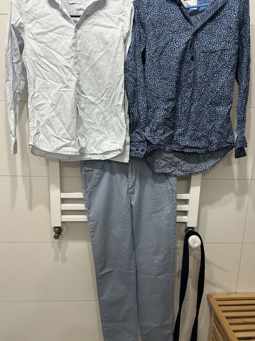 Spodnie zara 140 koszule riserved swieta imprezy