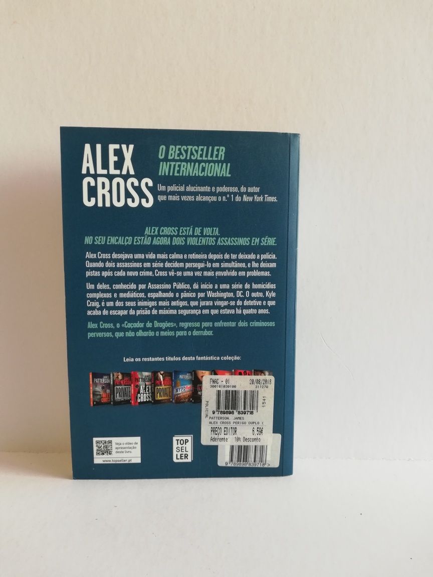 Livro Alex Cross: Perigo Duplo, de James Patterson