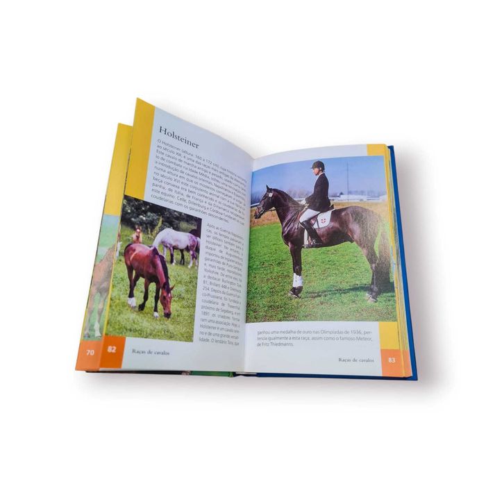 Livro “Cavalos: Raças, Criação eCuidados” Mais de 100 raças ilustradas