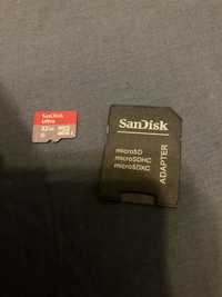 Karta sd SanDisk 32gb + adapter microSD