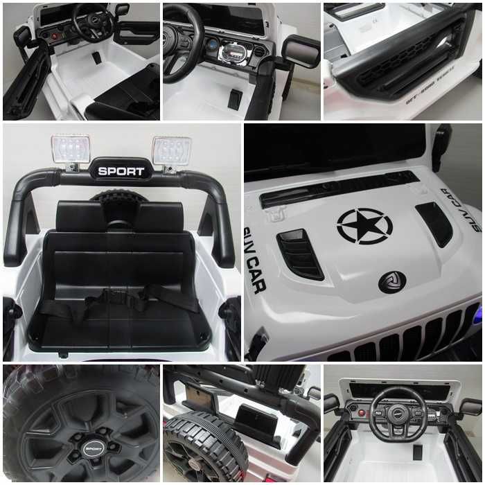 Duży Jeep X10 na akumulator dla dziecka, 2 silniki BUJAK