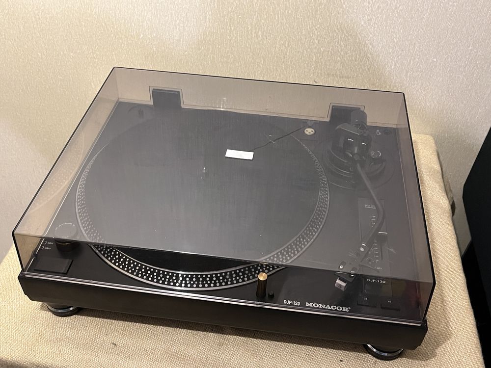 Профессиональный проигрыватель винила MONACOR DJP-120 (BELT DRIVE)
