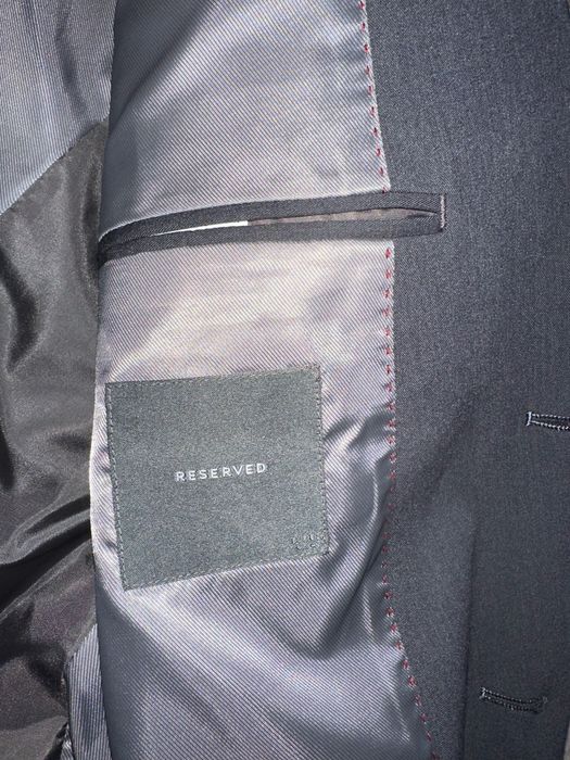 Garnitur szary Reserved r 50 XXL założony raz komplet wiskoza