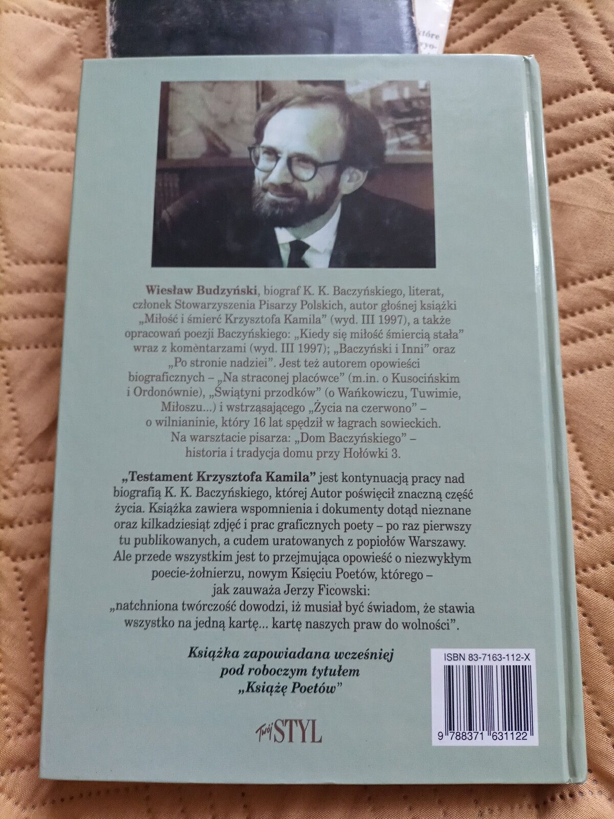 Trzy książki o Krzysztofie Kamilu Baczyńskim