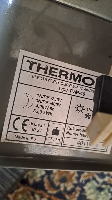 Piec akumulacyjny dynamiczny THERMOVAL  TVM 40