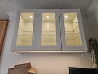 Conjunto 2 armários Ikea METOD c/ iluminação