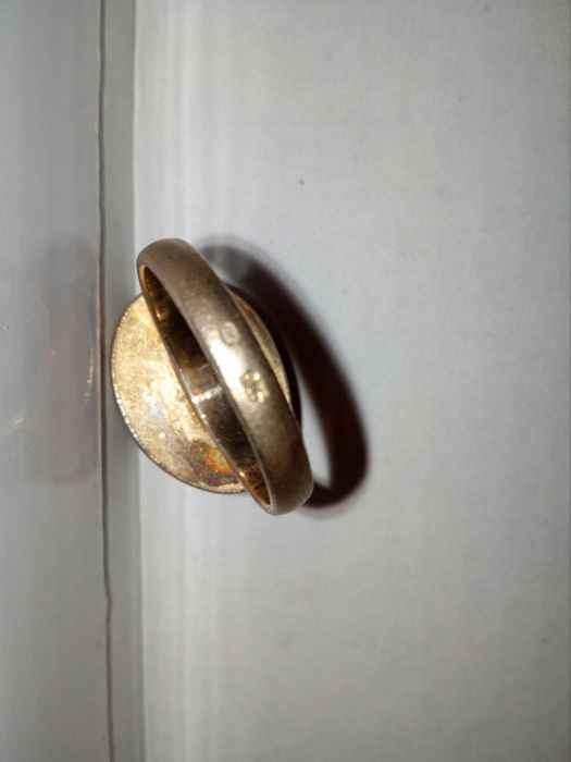Pierścionek srebro oksydowane złocony kwarc 925