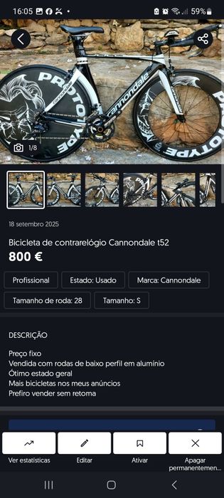 Peças acessórios e bicicletas
