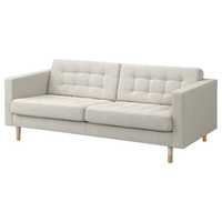Ikea LANDSKRONA
Sofa 3-osobowa, Gunnared beżowy/drewno