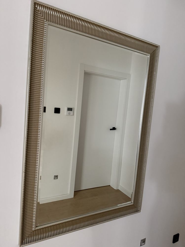 Lustro SONGE Ikea stebrne 91x130cm