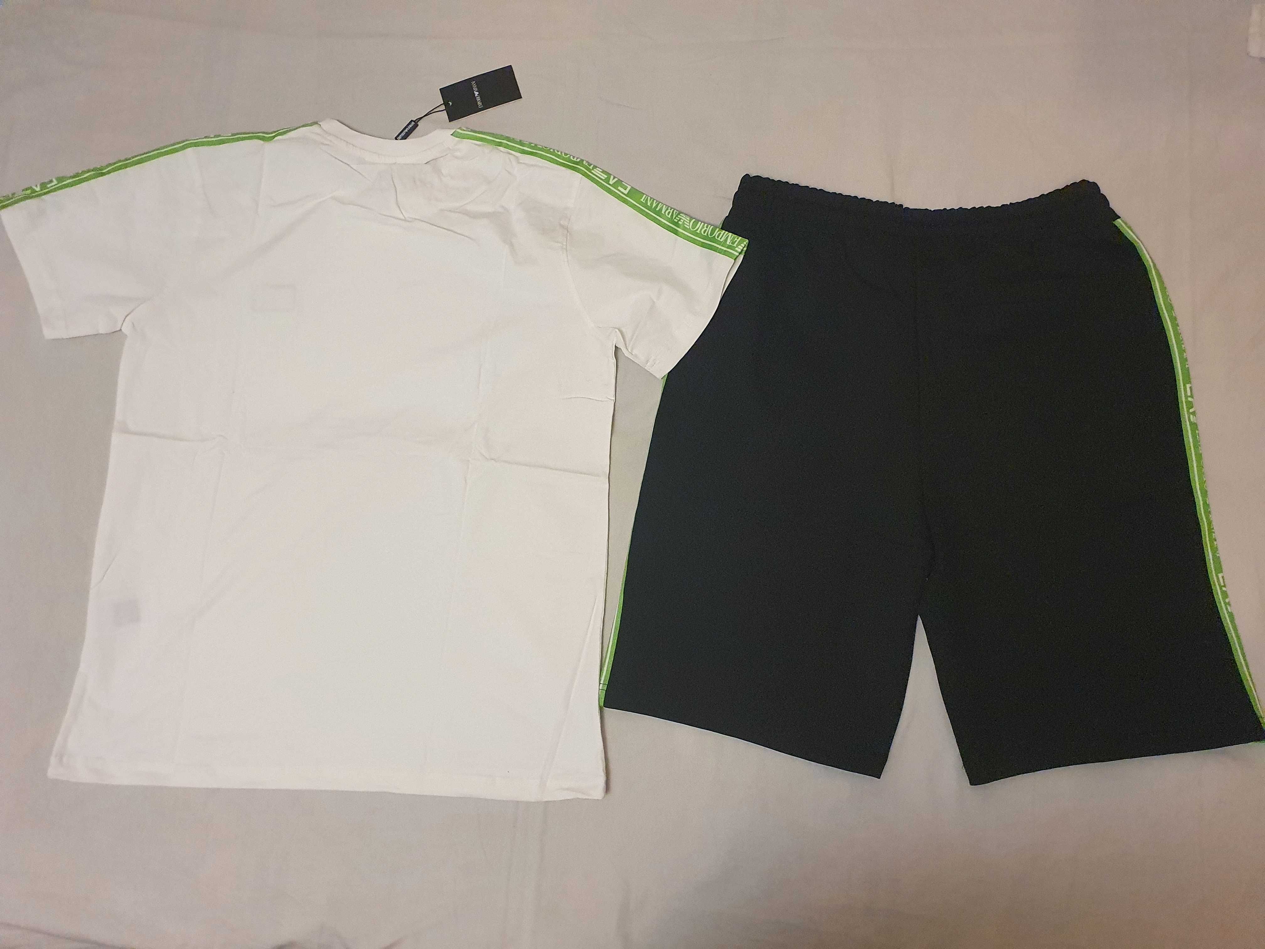 Nowy Męski komplet dresowy Emporio Armani dresy EA spodenki krótkie t-
