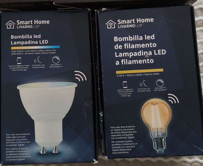 Lâmpadas LED inteligente zigbee Livarno