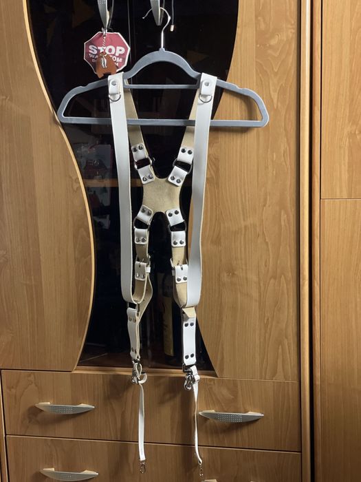 Szelki fotograficzne skórzane model 'NEWTON SYMM Ivory'