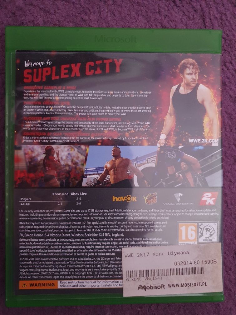 W2k17 xbox one 2K ufc mma tekken