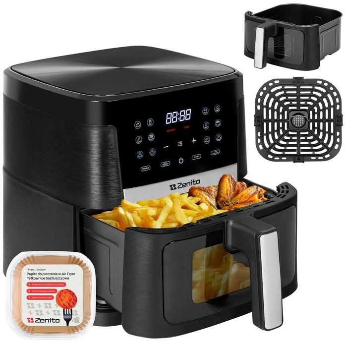 Frytkownica Beztłuszczowa Air Fryer Frytownica 7.5L DUŻA misa 14 prog.