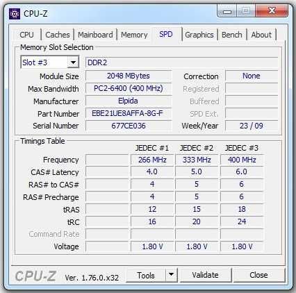 2 x 2 Gb DDR2-800