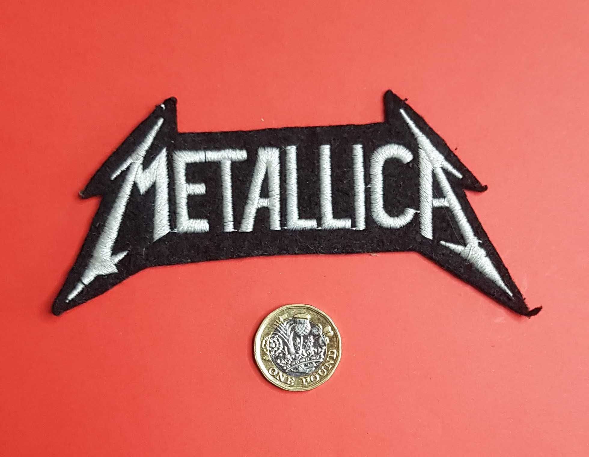 Vintage naszywka zespołu Metallica napis logo do przyszycia