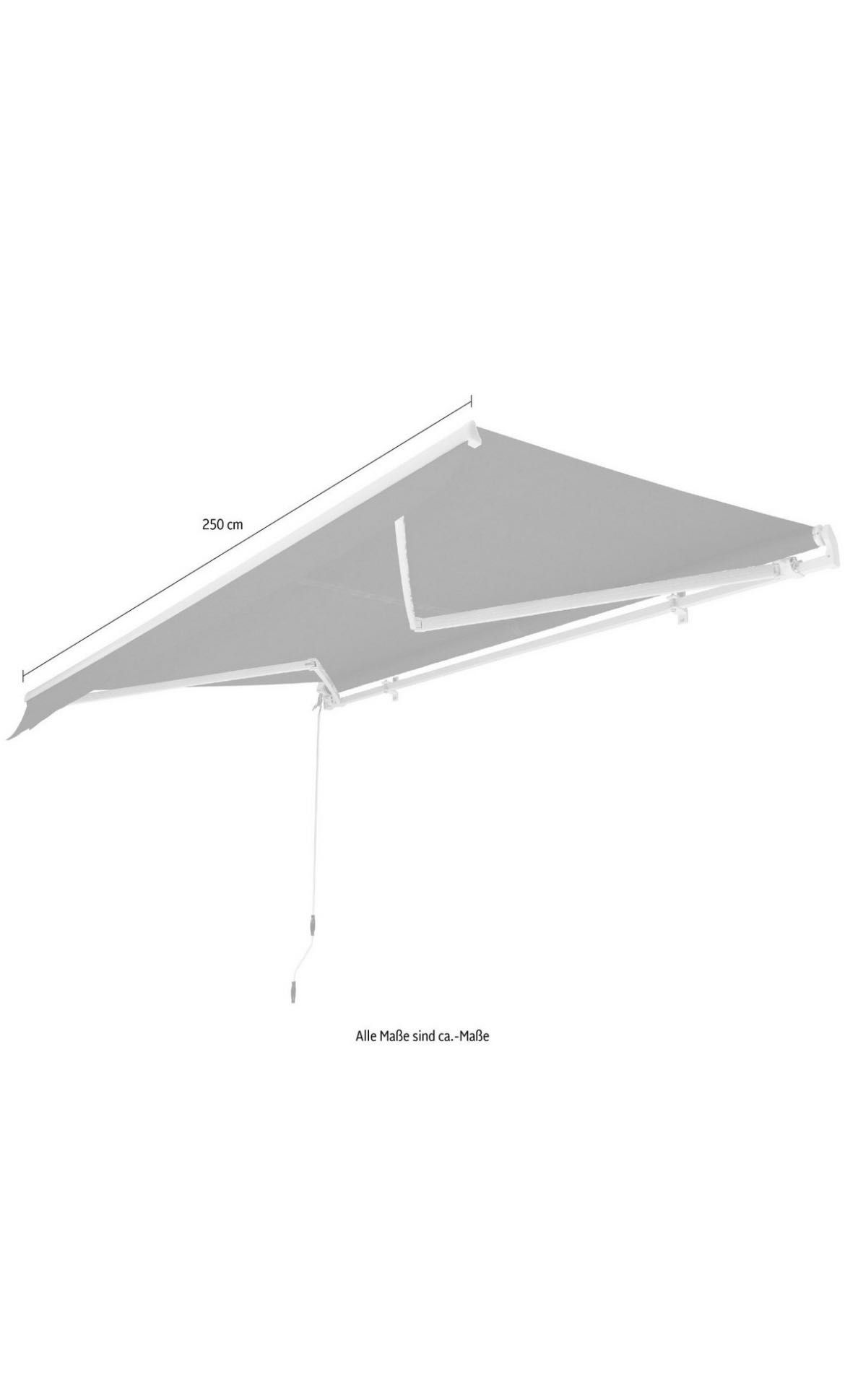 Markiza przegubowa 250 x 200 cm antracyt