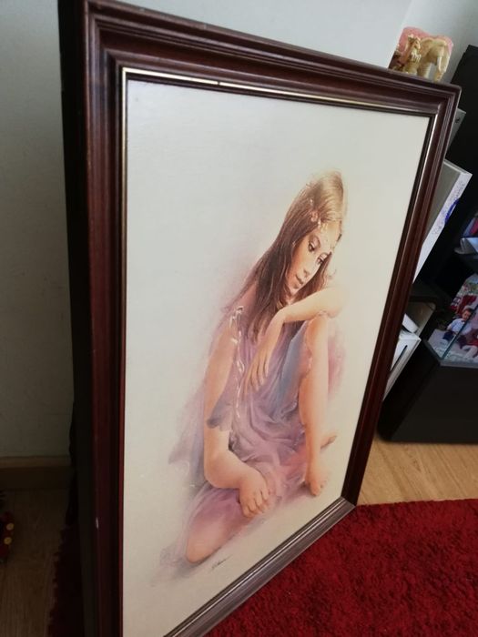 Escultura  golfinhos madeira