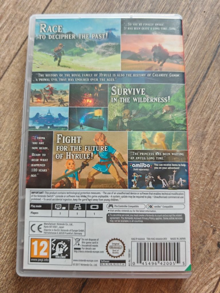 Legend of Zelda breath of wild switch Nintendo