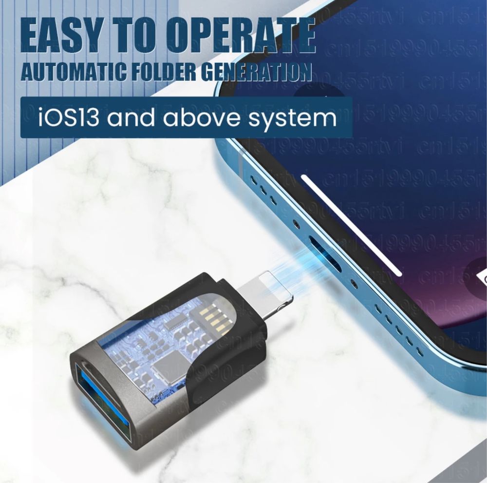 Адаптер OTG USB 3,0 для iPhone
