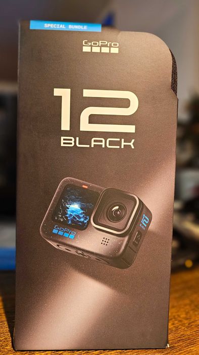 GoPro Hero 12 + Mod Media+ pilot i akcesoria