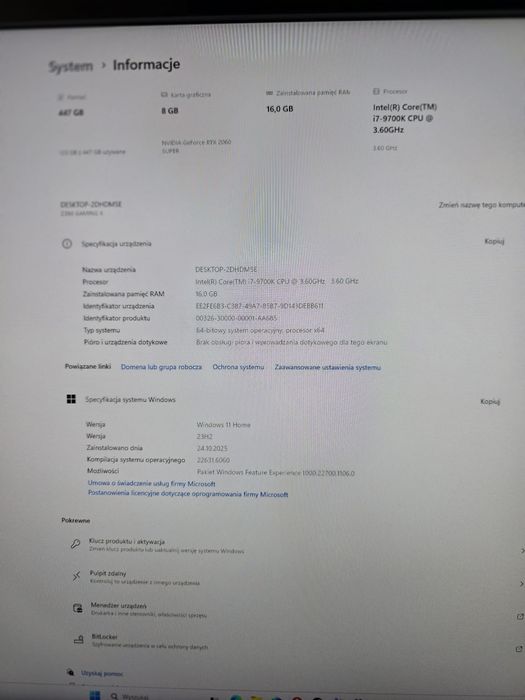 Komputer stacjonarny +monitor