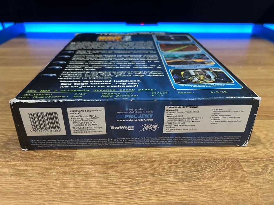 MDK 2 + MDK 1 (PC PL 2000) BIG BOX premierowe kompletne wydanie