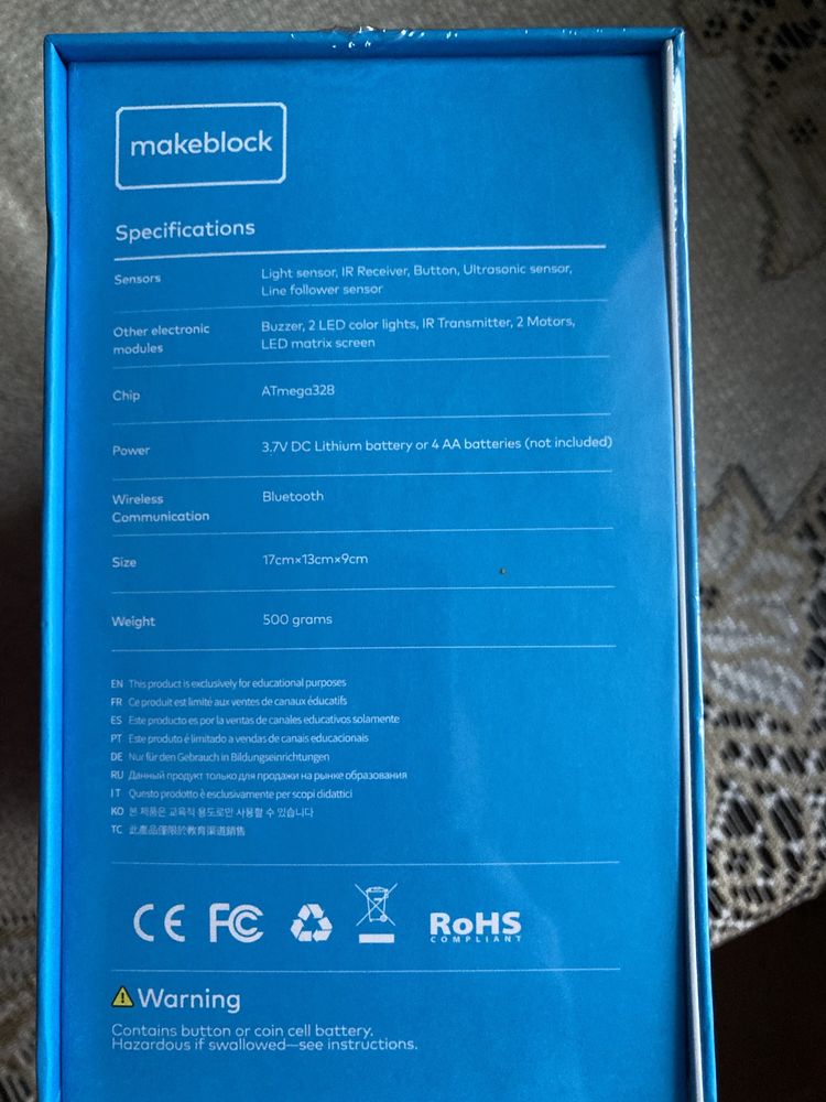 Robot Edukacyjny mBot z matrycą LED nowy rozpakowany na prezent